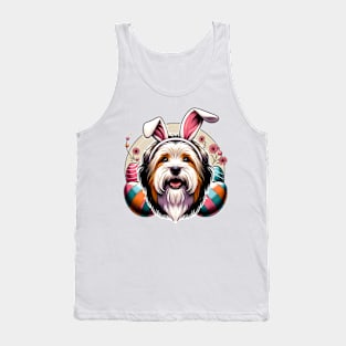 Tibetan Terrier Celebrates Easter with Joyful Spirit Tank Top